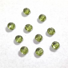 Peridot 5mm round briolette 0.45 cts